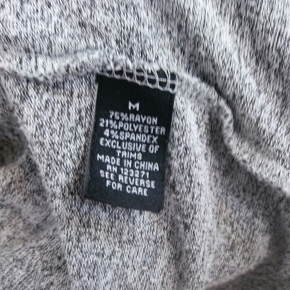 "Coatigan" Long Hoodie Cardigan Grey Sweater, M - Picture 4 of 5